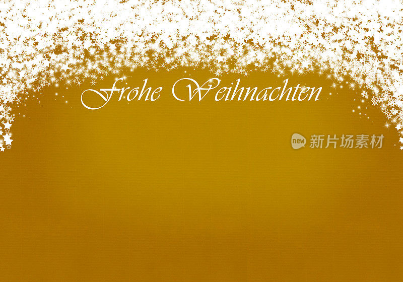 Frohe Weihnachten的星星形状